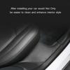 Rear Door Sill Pad for Tesla Model Y Anti Kick Film Dirt Threshold Strip PU Leather Protective Cover Inner Hidden Pads 2021-2024