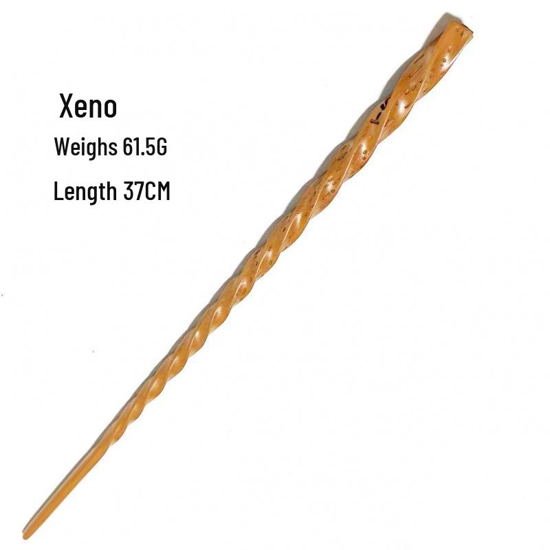 Harry & Hermione Premium Magic Wand Set - Finely Carved Metal Heart Core.