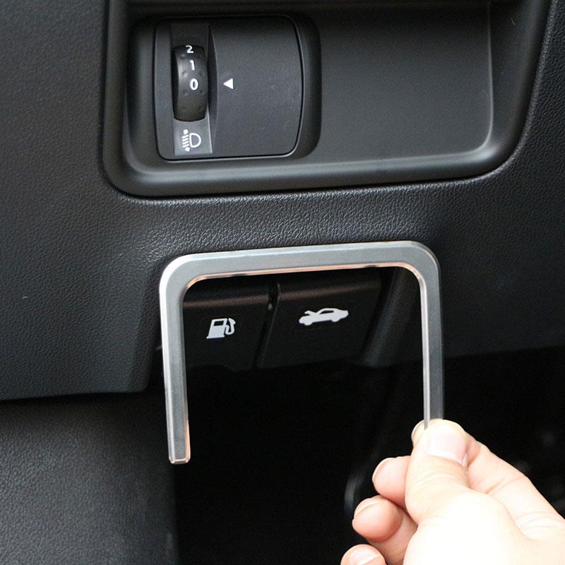 For Renault Koleos Samsung QM6 2016 - 2020 Car Styling Cover Fuel Tank Cap Oil Switch Trim Frame Moulding Part