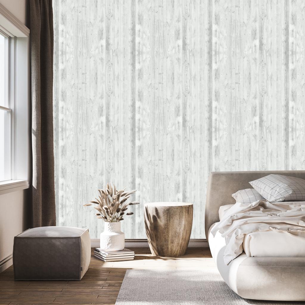Wallpaper Fashionable light vertical wooden boards for living room and bedroom 50x1000