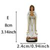 Maria Statue Nativity Set Desktop Classical Resin Decor for Living Room