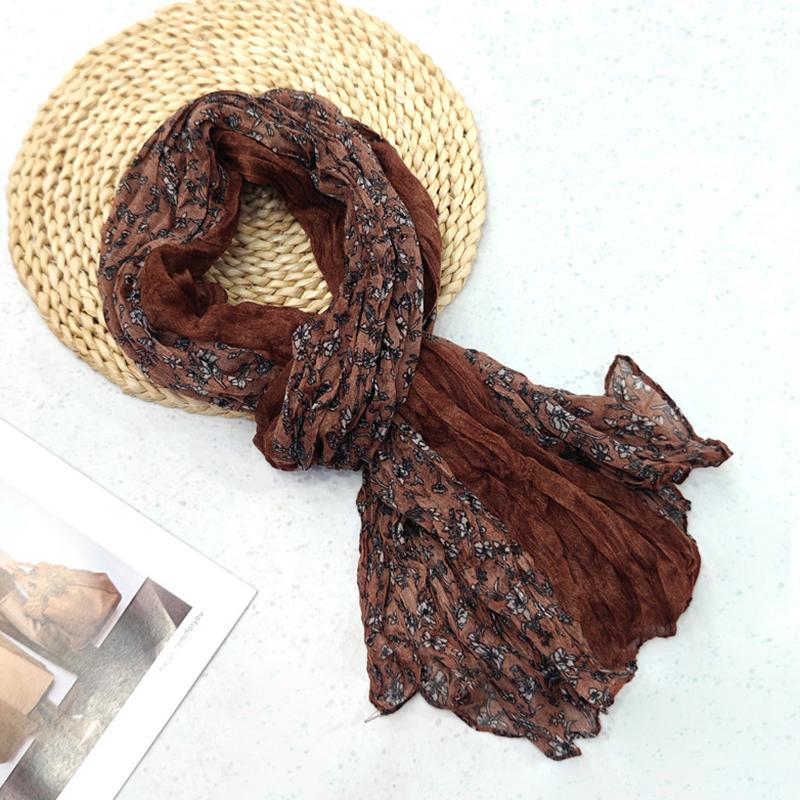 

Шарф Бавовна Коноплі Градієнтний Синій Ретро Універсальний Принтований Жіночий Довгий Складний Шаль М який Модний Тренд 180X90См