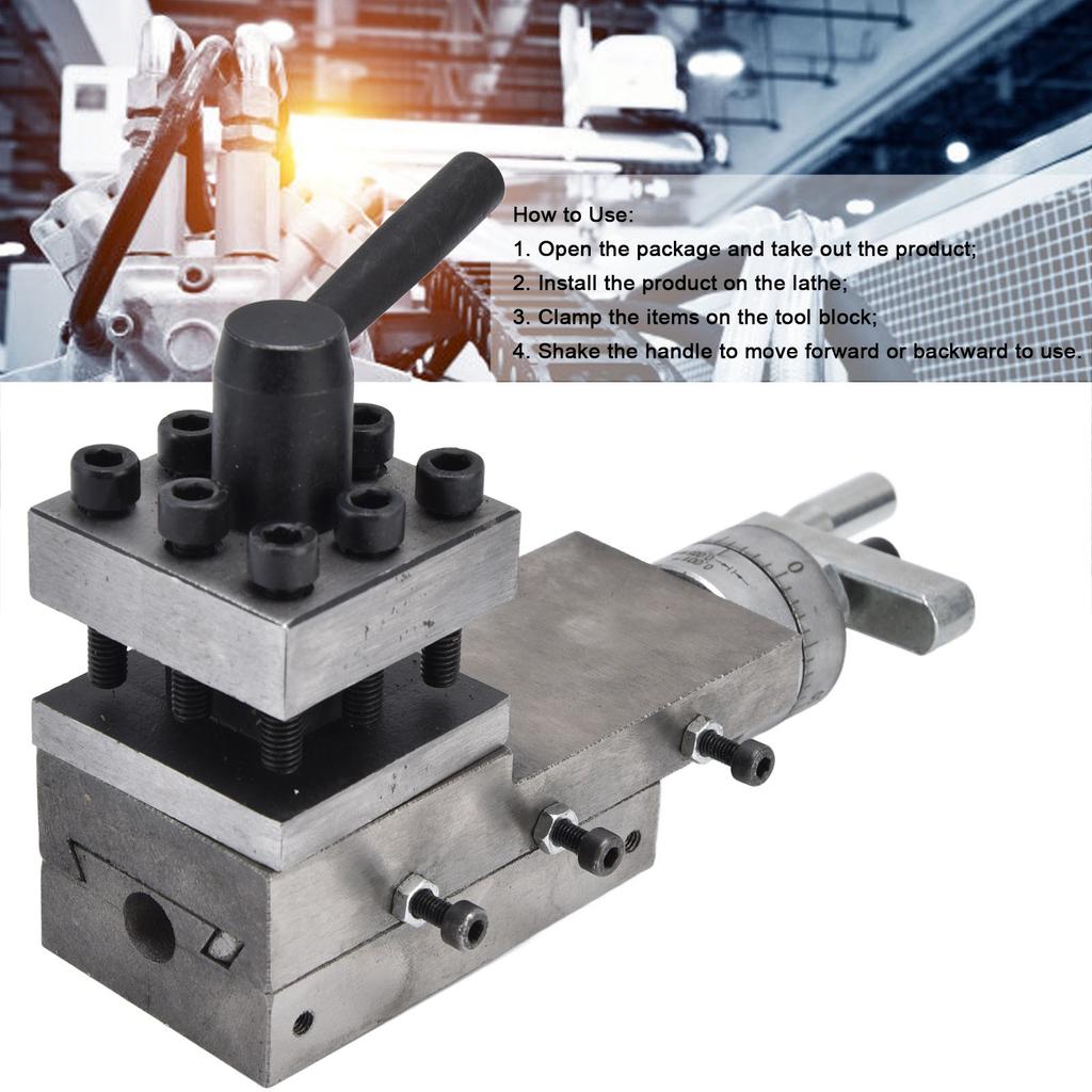 Lathe Turning Tool Holder Quick Changing 2 Way Post Vice Clamp Lathe Tool