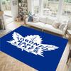 Toronto Maple Leafs Design Crystal Velvet Carpet Cozy Non?Slip Printed Rug For Bedroom Living Room Entrance