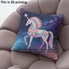 Magical Unicorn Geometric Starry Throw Pillow Covers Pattern Cushion Cover Suitable For Sofa Bedroom Car Pillow Cover