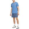 Nike T Shirts Men's Blue Crew Neck Moderate Straight Fit FD0138-456