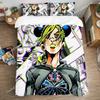 Duvet Covers Pillowcase Bedding Set Double Size Anime Jolyne Cujoh Queen Bed Comforter Sets Art Fashion Quilt Cover Linen Home02