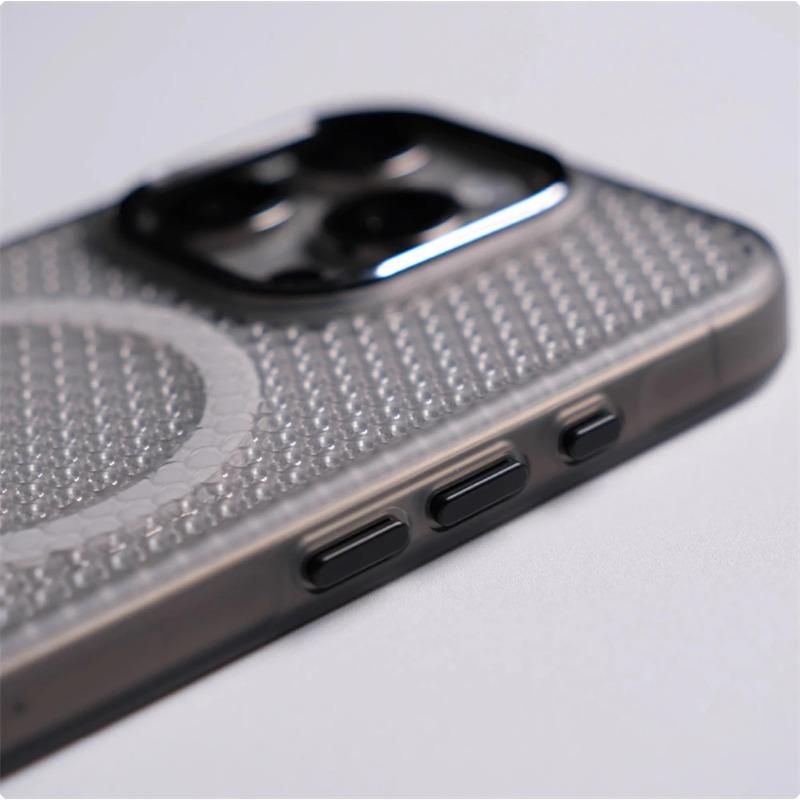 Cooling Heat Dissipation Magnetic Phone Case For iPhone 16 Pro Max 15 17 13 12 Case For Magsafe Wireless Charge Shockproof Cover