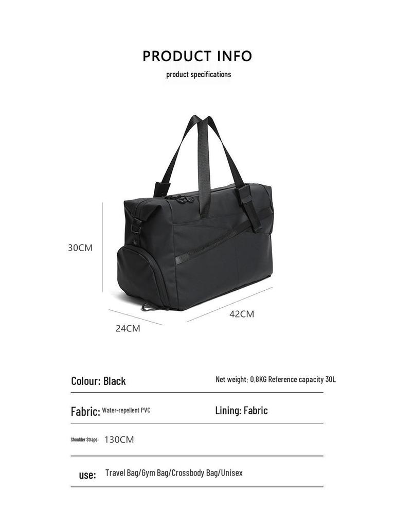 Women's Crossbody Travel Bag - Large Capacity, Dry/Wet Separation, Long/Short Distance, Yoga & Fitness