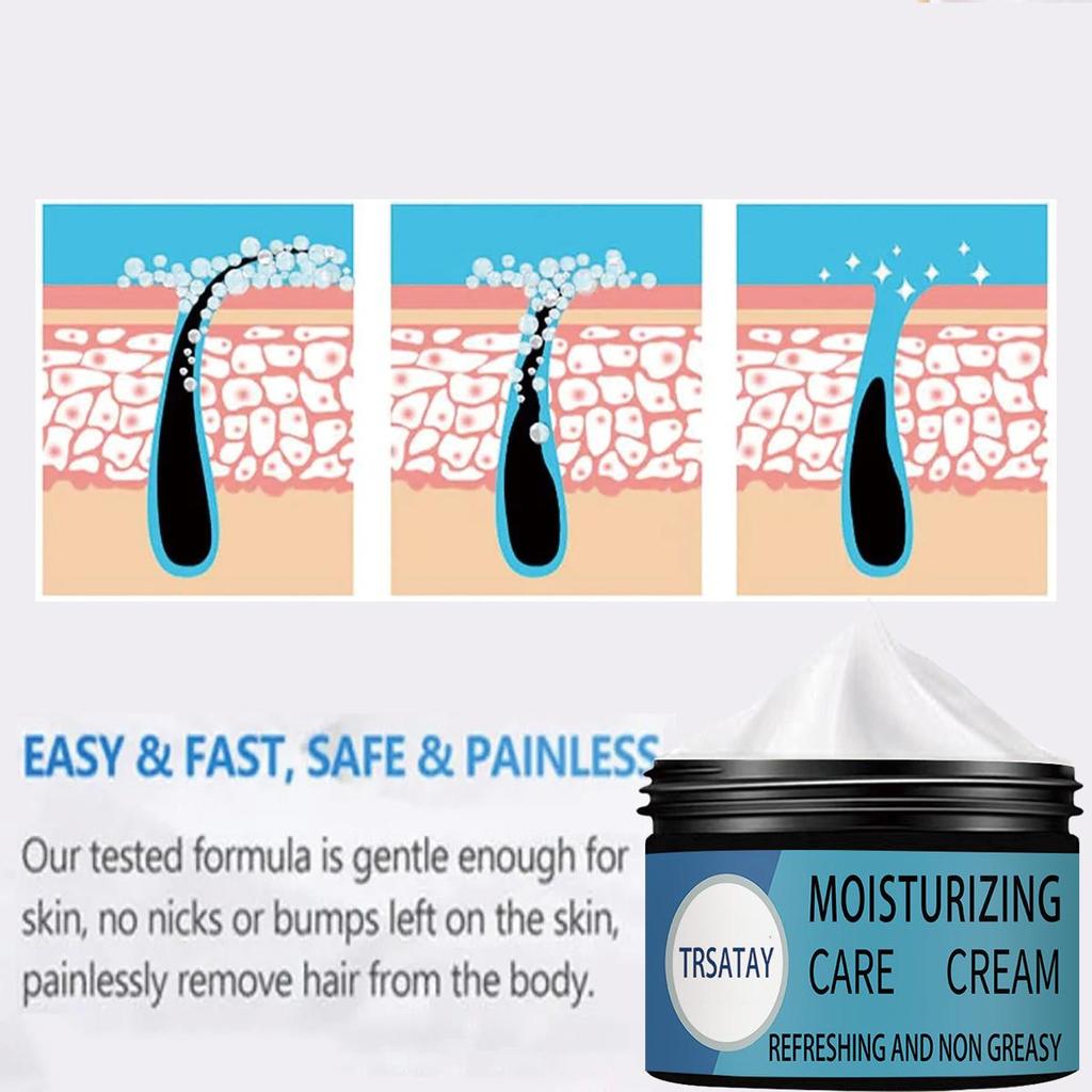 Moisturizing Hair Removal Cream To Brighten Skin Tone, Moisturize, Lighten Dullness, and Firm Skin