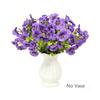 10Pcs/Set Fake Plants Artificial Pansy Flowers Fall Decor DIY Floral Simulated Violet Bouquet Realistic Soft Simulation Flowers