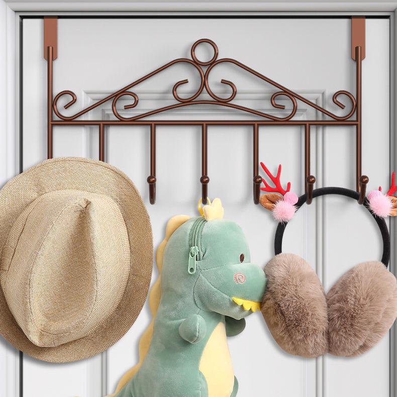 Nail-Free Over-Door Clothes Hook Rack