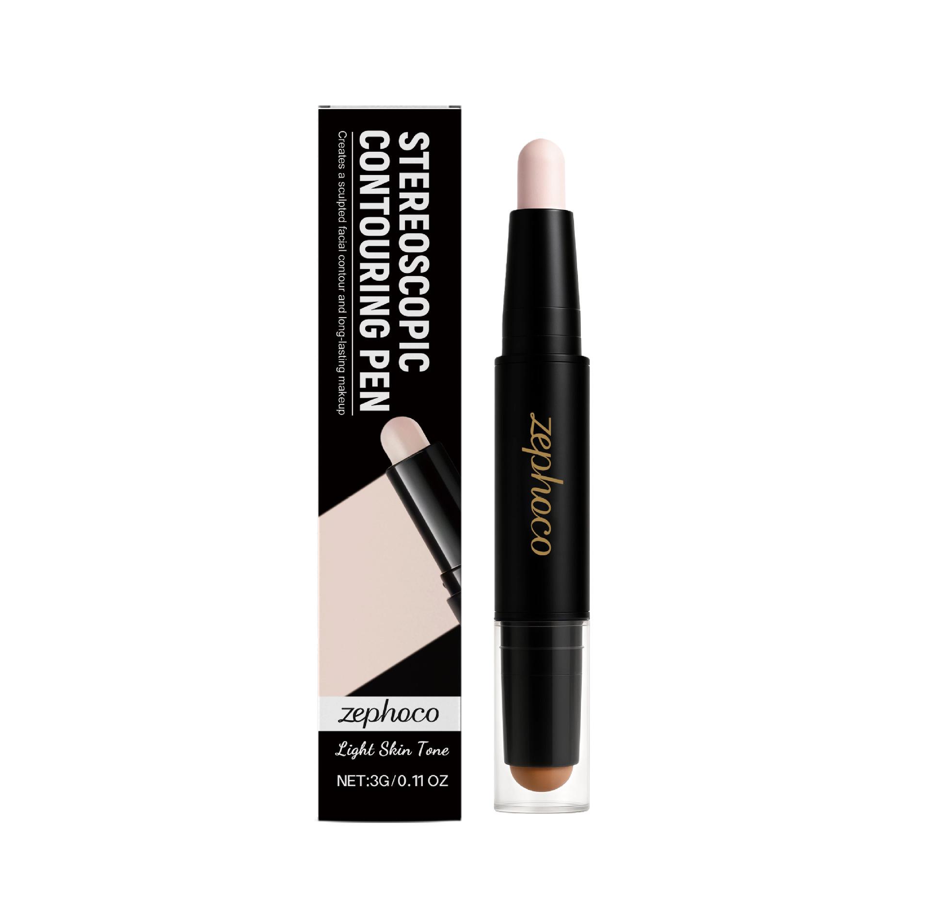 Zephoco Hydrating 3D Highlight & Contour Stick - Long-lasting, Natural Finish