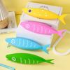 Silicone Pencil Case Small Fish Stationery Pencil Bag Fun Multi-colored Fish Simple Primary School Student Pencil Case