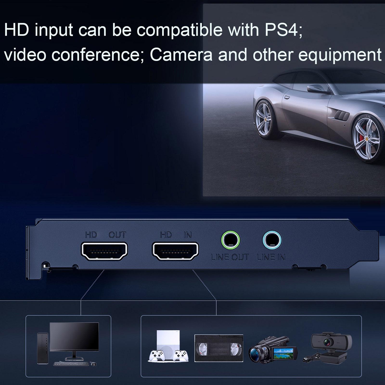 

ezcap324B Live Gamer Raw PCIE 4K Video Game Capture Card Record & Live Stream for Gaming Systems Camcorders чорний