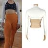 Breathable Woman Shrug Cardigan Shrug Crop Top Skin-friendly Long Sleeve Shawl