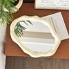 Nordic Style Standing Makeup Mirror Cloud Irregular Bedroom Dressing Mirror Office Dormitory Adjustable Desktop Aesthetic Cosmetic Decoration Mirror