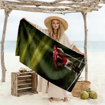 Ronaldo's Solitude Pitch Beach Towel Super Soft Microfiber Quickdry Fabric Comfortable Lightweight Perfect for Traveling Yoga Camping and Swimming