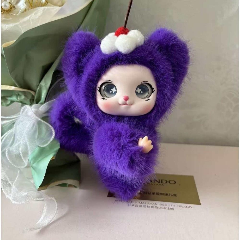Soft Fluffy Bag Charm Ornaments Plush Doll Pendant Creative Bear Plush Keychain Birthday Gift