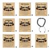 Handmade Leather Cord Crosses Bracelet Adjustable for Boys First Communion Gifts From Dad Mum Godfather Grandparents