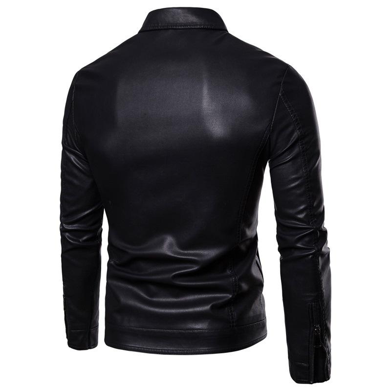 Men's Leather Jacket Men's Autumn/winter Motorcycle Casual Coat Men's