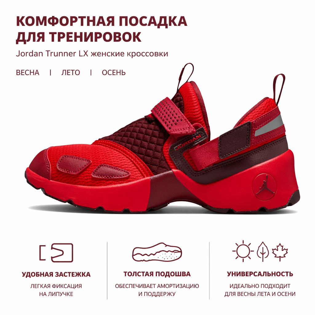 Air Jordan Jordan Trunner LX Chile Red Dámské tenisky Reflexní-Stříbrná Sierra-Červená Týmová-Červená HQ2164-601