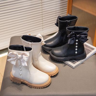 Stivali in pelle piccoli primavera e autunno nuova moda cerniera tutto-fiammifero ragazze stivaletti bassi morbidi