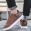 Men's Sneakers High Quality Leather Casual Shoes Fashion Platform Vulcanize Shoes for Men Street Skateboard Shoe Tenis Masculino