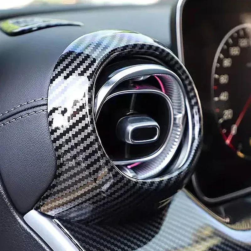 Per Mercedes Benz GLC X254 -2026 ABS Fibra di Carbonio Cornice Copri Ugello Aria Condizionata Auto Adesivo Decorativo Accessori Auto