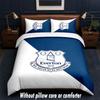 Everton Football Design Bed Bedding Set 1 Duvet Cover + 2 Pillowcases Soft Breathable Household Bed Linens