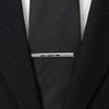 Mila schon Black Striped Crystal Glass Tie Pin Tie Bar Mst8391