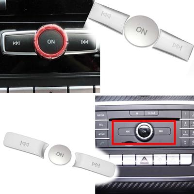 3 pièces/ensemble pour Mercedes Benz AB CLA GLA classe W176 W246 C117 X156 Volume de voiture sur boutons couverture autocollants garniture