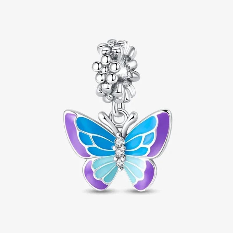Copper Metal Flower Butterfly Cute Animal Luminous Series Fashions Bead Components Charm Bead Components Designed For Authentic Original Do It