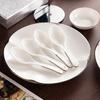 DUPONT Minimalist Pure White Bone China Dinnerware Set