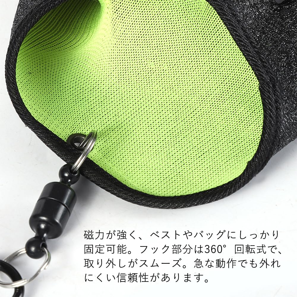 MINGTIANGH Fishing Gloves, Fishing Gloves with Magnetic Hook, Cut Resistant,