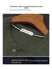 Dad's Monk Collar Short-Sleeve Cotton T-Shirt with Pockets - Loose Fit for Middle-Aged Men, Perfect for Summer