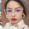Big Frame Clear Lens Glasses Round Myopia Nerd Spectacles Degree -0.5 -1.0 -2.0 -3.0 -4.0 To -6.0