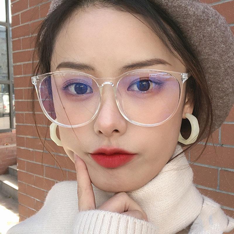 Big Frame Clear Lens Glasses Round Myopia Nerd Spectacles Degree -0.5 -1.0 -2.0 -3.0 -4.0 To -6.0