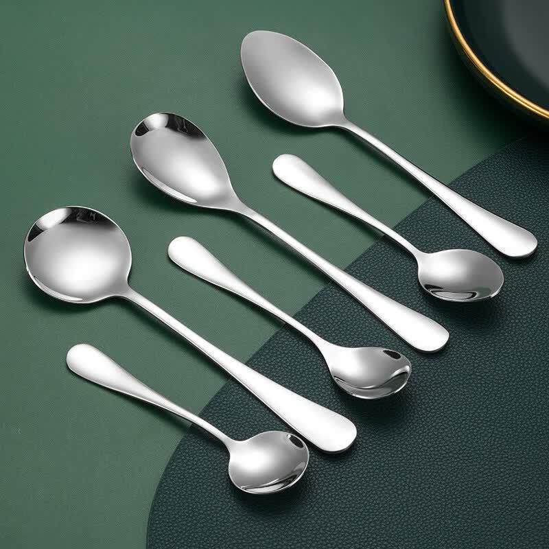304 Stainless Steel Round Spoon Set