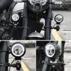 LED Fog Light Auxiliary Lamp 4D Double Lens 20W with   for Motorcycle ATV Truck Boats