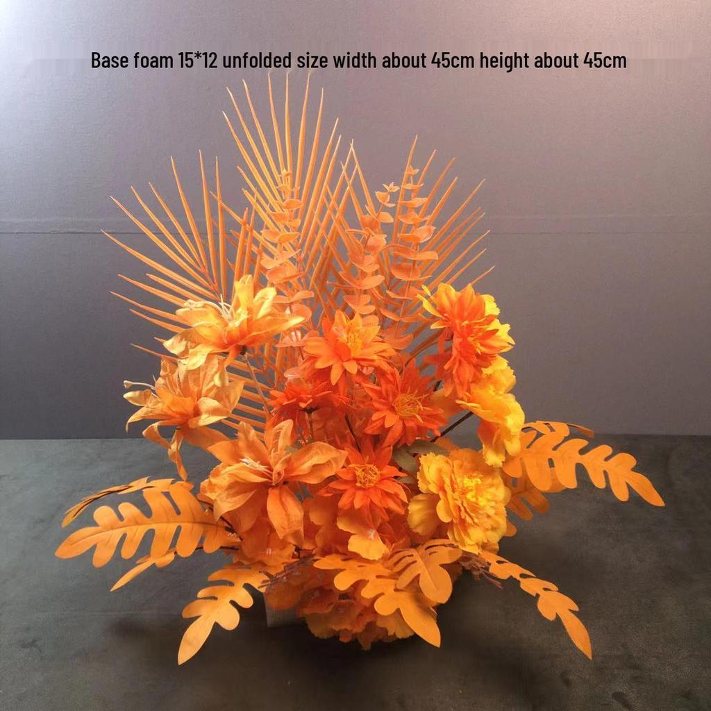 Großes Seidenblumen Hochzeitsgang & T-Bühnen Dekorationsset