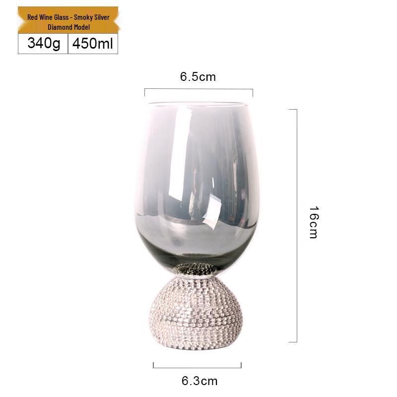 Shangqi Pink Diamond Stemmed Wine Glass