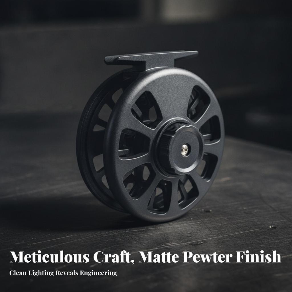 Fly Reel with Adjustable Drag Strong Fishing Reliable for Anglers