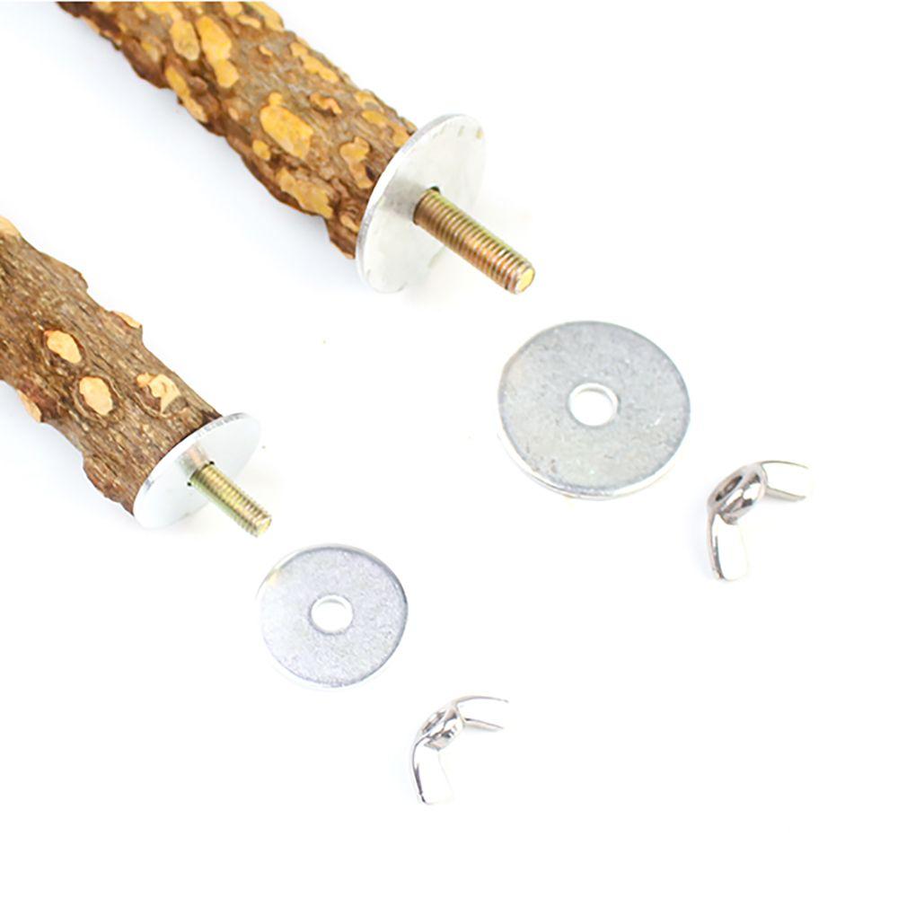 Cage Training Toy Natural Grinding T Shape Branch Bird Toy Parrot Stand Wood Parakeet Chewing Toy