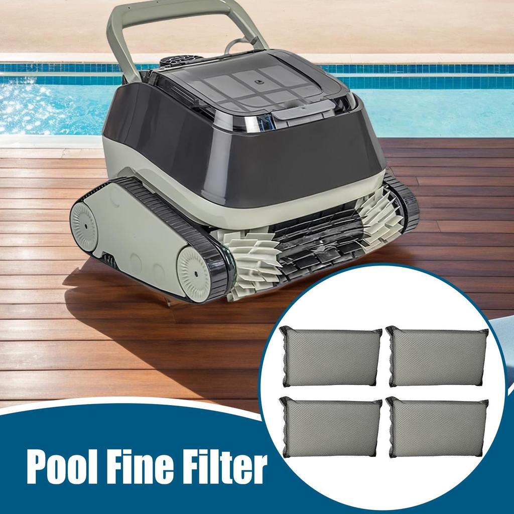 Pool Cleaner Filter Pad Household Cleaning Replacement Parts 4-pieces Robotic Pool Cleaner Fine Filter Cartridge For Dust And