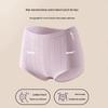 Boruirui Plus Size Women's High-Waist 7A Antibacterial Cotton Briefs 4-Pack