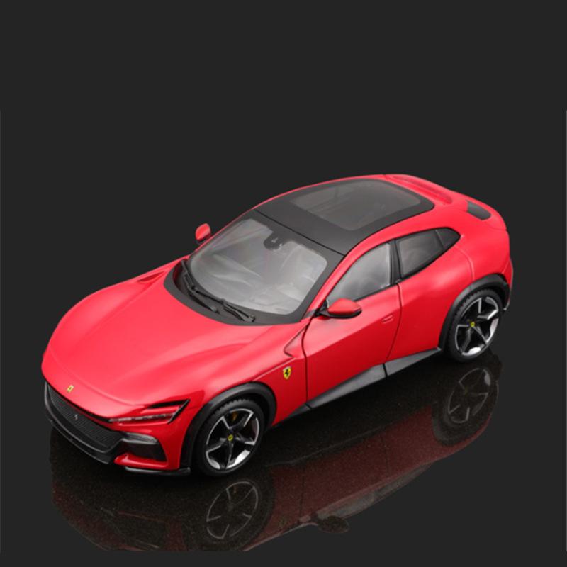 

Ббураго 1:25 Ferrari SUV Purosangue сплав спортивная модель автомобиля литой металл гоночный автомобиль транспортные средства модель высокая имитация детская игрушка подарок красный