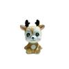 4pcs Set Creative and Cute Cartoon Sika Deer Ceramic Healing Series Small Ornaments Office Tabletop Gifts Desk Decoration