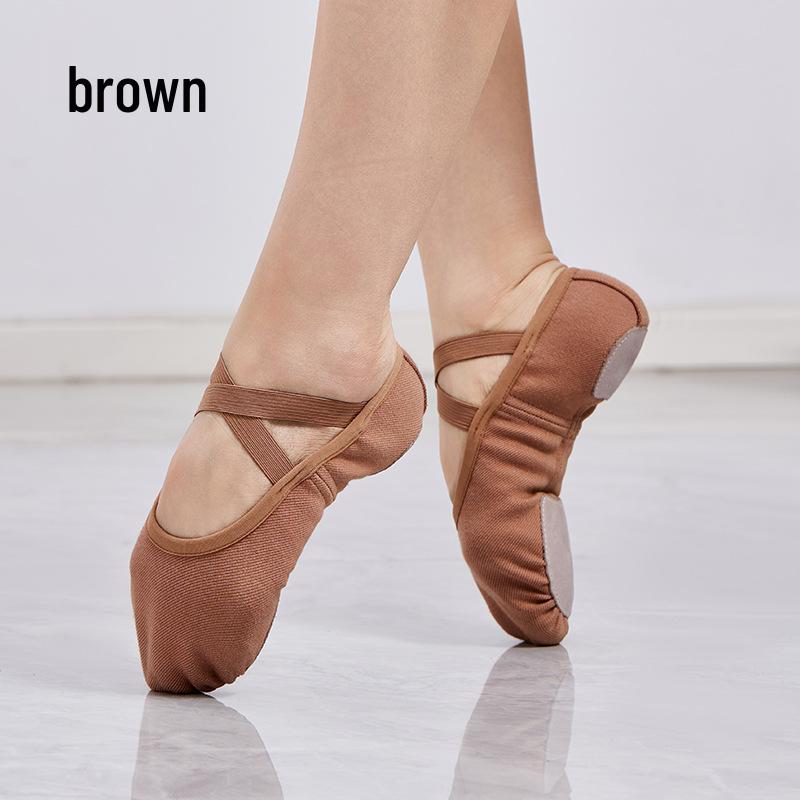 Adult & Children's Soft Sole Stretch Fabric Dance Shoes for Ballet & Latin Practice