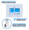 PVC WHITE Tilting Window 50x40 Cm New 500x400mm Top-hung Double-glazed